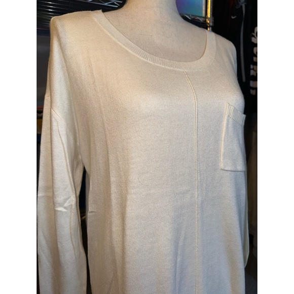 Women’s Natural Cream Daisy Fuentes Soft Touch Long Sleeve Sweater 🤍 - Picture 9 of 16